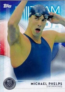 2016 Topps U.S. Olympic & Paralympic Team Hopefuls - Silver #1 Michael Phelps Front