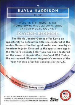 2016 Topps U.S. Olympic & Paralympic Team Hopefuls - Silver #9 Kayla Harrison Back