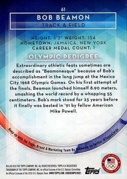 2016 Topps U.S. Olympic & Paralympic Team Hopefuls - Silver #61 Bob Beamon Back