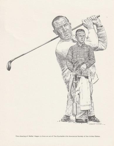 1967-73 Equitable Life Assurance Sports Hall of Fame #NNO Walter Hagen Front