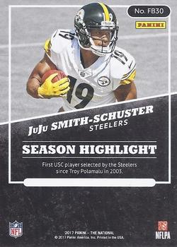 2017 Panini National Convention #FB30 JuJu Smith-Schuster Back
