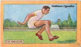 1924 Gallaher British Champions of 1923 #1 H.M. Abrahams Front