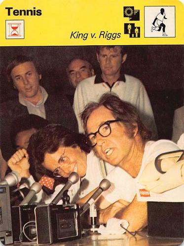 1977-80 Sportscaster Series 11 (UK) #11-20 King v. Riggs Front