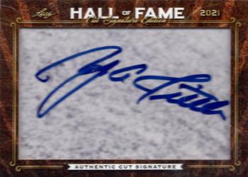 2021 Leaf Hall of Fame Cut Signature Edition #NNO Y.A. Tittle Front