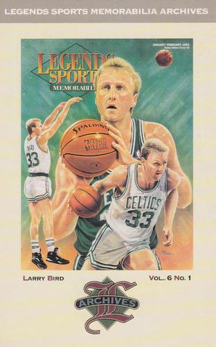 1992-93 Legends Sports Memorabilia Archives Postcards - Tri-Star Midwest Collector's Show (St. Louis, MO) #19 Larry Bird Front