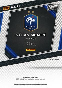 2023 Panini National Convention Gold VIP - Green Sparkle #75 Kylian Mbappe Back