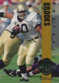 1993 Classic Four Sport - Gold #135 Reggie Brooks Front