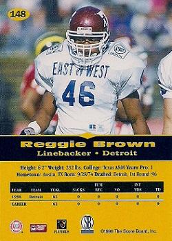 1996-97 Score Board All Sport PPF #148 Reggie Brown Back