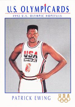 1992 Impel Olympicards: 1992 U.S. Olympic Hopefuls #10 Patrick Ewing Front