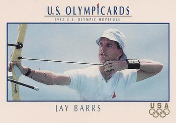 1992 Impel Olympicards: 1992 U.S. Olympic Hopefuls #1 Jay Barrs Front
