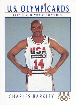 1992 Impel Olympicards: 1992 U.S. Olympic Hopefuls #8 Charles Barkley Front