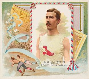 1888 Allen & Ginter World's Champions (N43) #NNO E.C. Carter Front