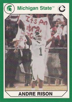 1990 Collegiate Collection Michigan State Spartans #12 Andre Rison Front