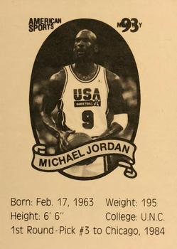 1993 American Sports Monthly (unlicensed) #NNO Michael Jordan Back