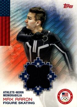 2014 Topps U.S. Olympic & Paralympic Team & Hopefuls - Relics #OR-MA Max Aaron Front