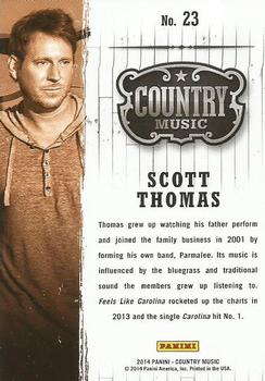 2014 Panini Country Music #23 Scott Thomas Back