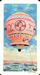 1967 Brooke Bond (Red Rose Tea) Transportation Through the Ages #14 Hot Air Balloon Front