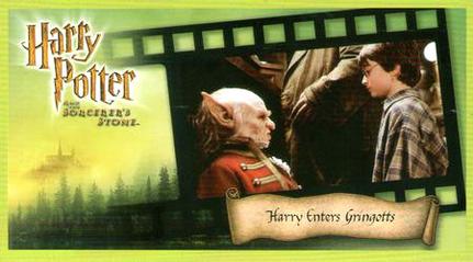 2001 Wizards Harry Potter and the Sorcerer's Stone - Holofoil #18 Harry Enters Gringotts Front