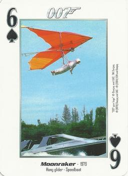 2004 James Bond 007 Playing Cards II #6♣ Hang Glider - Speedboat Front