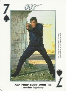 2004 James Bond 007 Playing Cards II #7♣ James Bond / Roger Moore Front