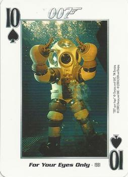 2004 James Bond 007 Playing Cards II #10♣ Under water scuba diver Front