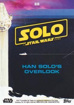 2018 Topps Solo: A Star Wars Story - Yellow #68 Han Solo's Overlook Back