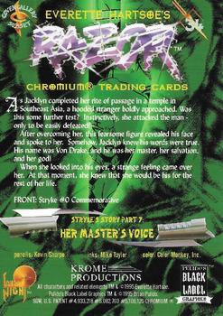 1995 Krome Products - (Everette Hartsoe's) Razor Chromium #34 Her Master's Voice Back