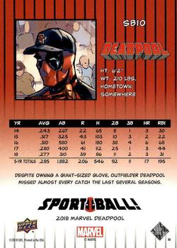2019 Upper Deck Marvel Deadpool - Sport Ball! #SB10 Deadpool Back