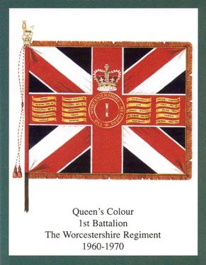 2004 Regimental Colours : The Worcestershire Regiment 1st Series #5 Queen's Colour 1st Battalion The Worcestershire Regiment 1960-1970 Front