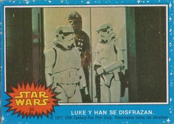 1977 Topps Star Wars (Mexico) #35 Luke y Han se disfrazan Front