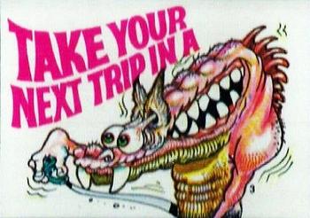 1970 Scanlens Fiends and Machines Stickers #3 Take Your Next Trip In A Front