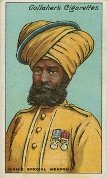 1915 Gallaher The Great War Series #118 Sikh's Special Weapon Front