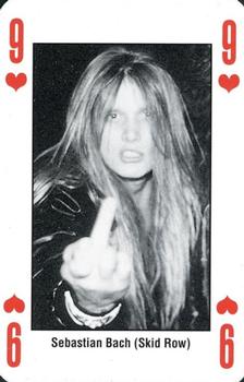 1993 Kerrang! The King of Metal Playing Cards #9♥️ Sebastian Bach (Skid Row) Front
