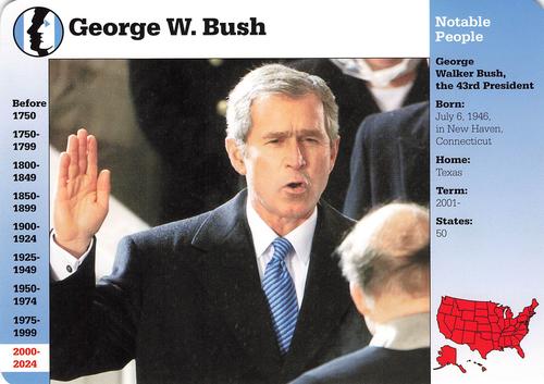 1994-01 Grolier Story of America #137.1 George W. Bush Front