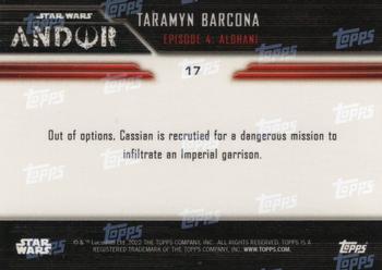 2022 Topps Now Star Wars: Andor #17 Taramyn Barcona Back