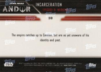 2022 Topps Now Star Wars: Andor #38 Incarceration Back
