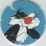 1995 Frito-Lay Looney Tunes Techno Tazos #138 Sylvester Front