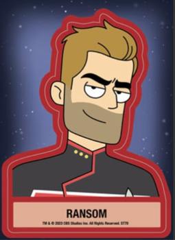 2023 Rittenhouse Star Trek Lower Decks Collectors Set - Character Sticker #ST68 Ransom Front