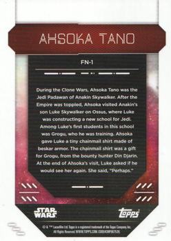 2023 Topps Finest Star Wars #FN-1 Ahsoka Tano Back