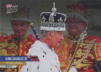 2023 Topps Now Coronation Day #001 King Charles III Front