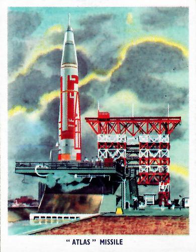 1959 Weetabix Conquest of Space Series B #3 “Atlas” Missile Front