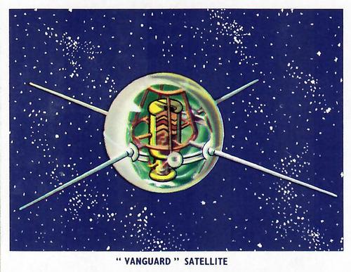 1959 Weetabix Conquest of Space Series B #6 Vanguard Satellite Front
