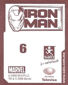 2008 Salo Marvel Iron Man Pelicula Album De Estampas #6 Estampa Normale 6 Back