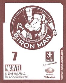 2008 Salo Marvel Iron Man Pelicula Album De Estampas #7 Estampa Normale 7 Back