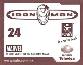 2008 Salo Marvel Iron Man Pelicula Album De Estampas #24 Estampa Normale 24 Back