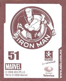 2008 Salo Marvel Iron Man Pelicula Album De Estampas #51 Estampa Normale 51 Back