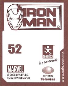 2008 Salo Marvel Iron Man Pelicula Album De Estampas #52 Estampa Normale 52 Back