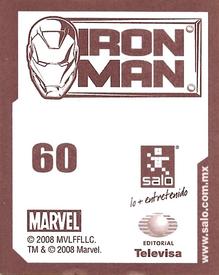 2008 Salo Marvel Iron Man Pelicula Album De Estampas #60 Estampa Normale 60 Back