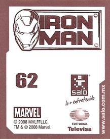 2008 Salo Marvel Iron Man Pelicula Album De Estampas #62 Estampa Normale 62 Back