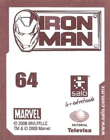 2008 Salo Marvel Iron Man Pelicula Album De Estampas #64 Estampa Normale 64 Back